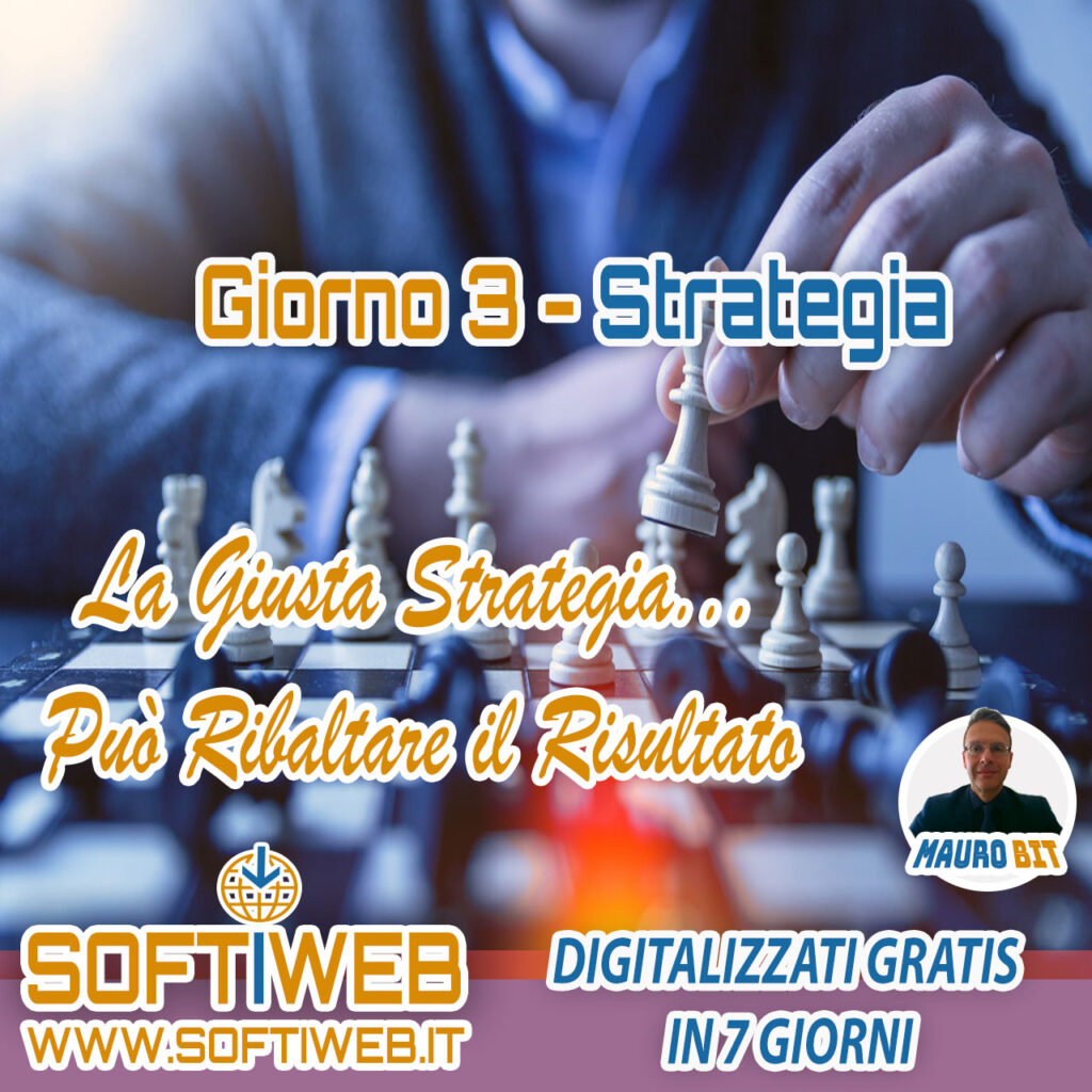 STRATEGIA - digitalizzati GRATIS in 7 giorni - impresa - professionista - business - vai online - www.softiweb.it